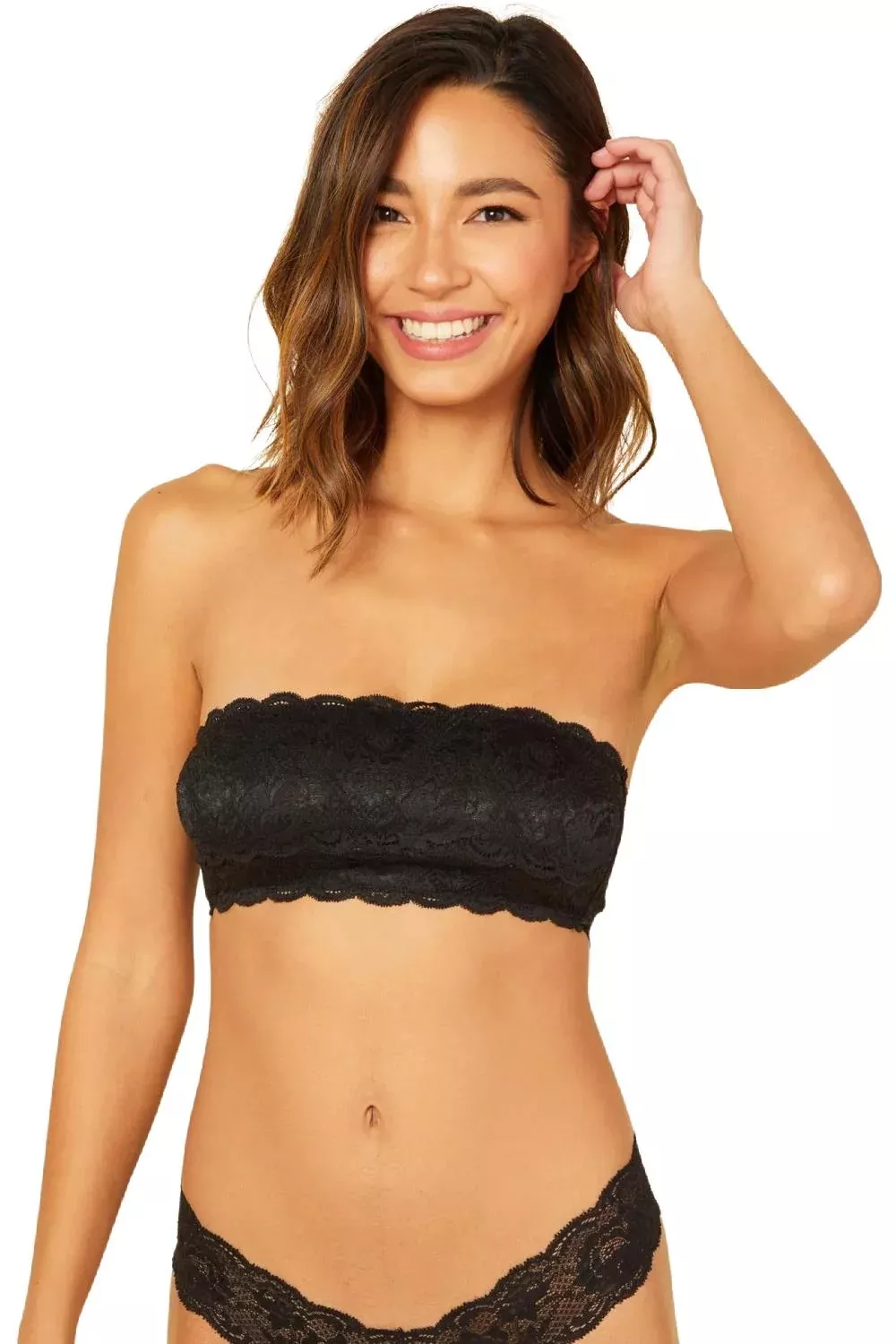 Cosabella Never Say Never Flirtie Bandeau Bra, Black (NEVER1102)
